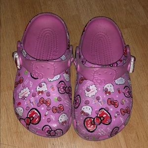 Selling hello kitty crocs size 12/13